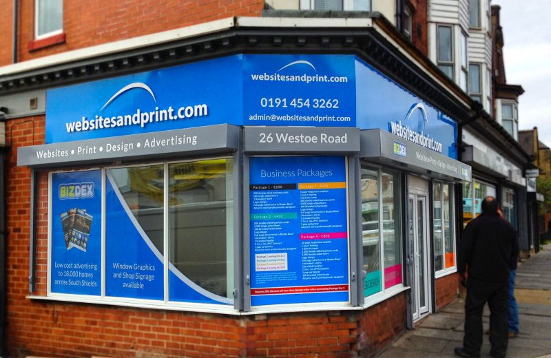 websites and print shop front